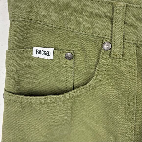 Ragged Priest Combat Jeans Green Khaki Denim High Rise Organic Cotton Cargo 28 - Picture 12 of 16